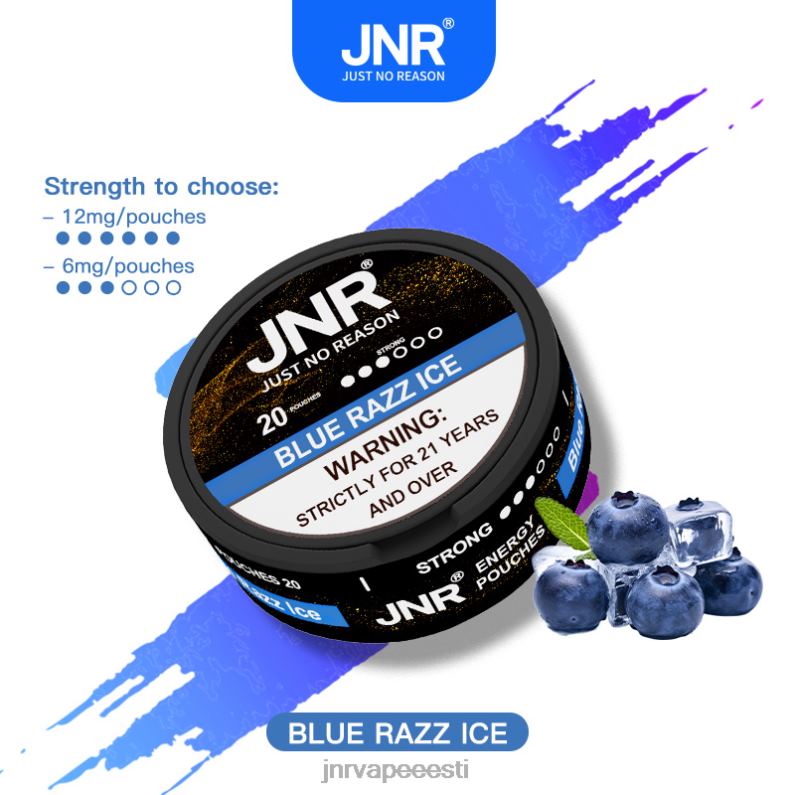 JNR Vape Review - jnr energiakotid sinine razz jää HLN2X104