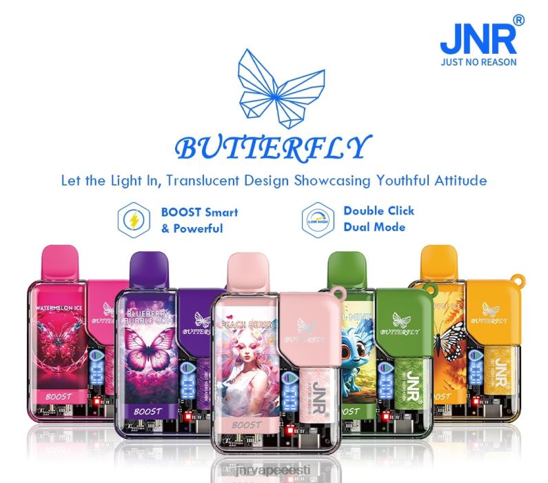 JNR Vape Nicotine Content - jnr liblikas mustika närimiskumm HLN2X60