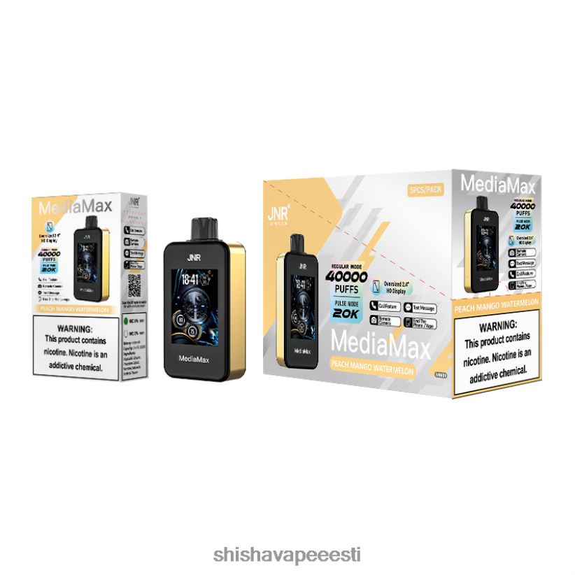 JNR MediaMax 40k pahvi 46D0TL15 virsiku mango arbuus JNR vapes factory
