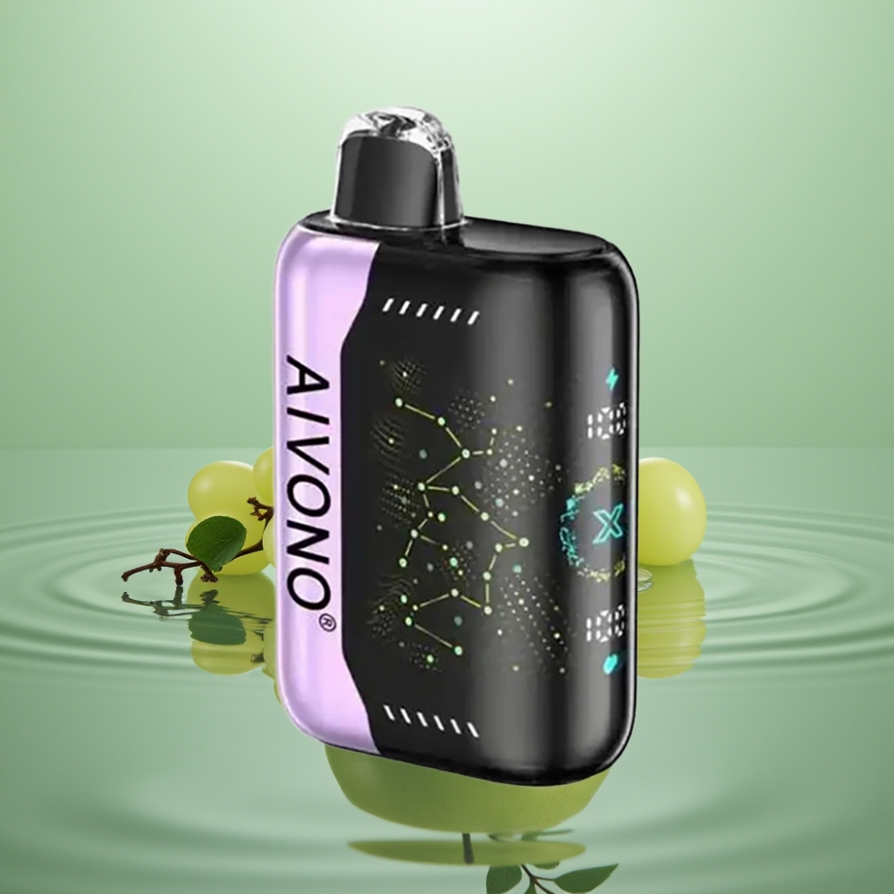 Aivono AIM BOOM 25000 Sõnge 28ml 0-5% Roheline Õun Viinamari