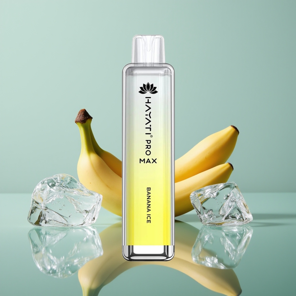 Hayati Pro Max 4000 Puffs Disposabel Vape Banaanijää 1400mAh 2ml/10ml
