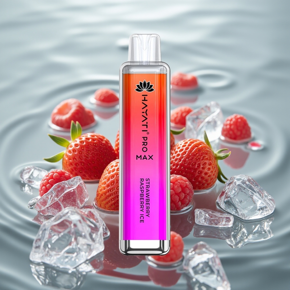 Hayati Pro Max 4000 Puffs Disposabel Vape Maasikas-Vaarikas Jää 2ml/10ml, 1400mAh