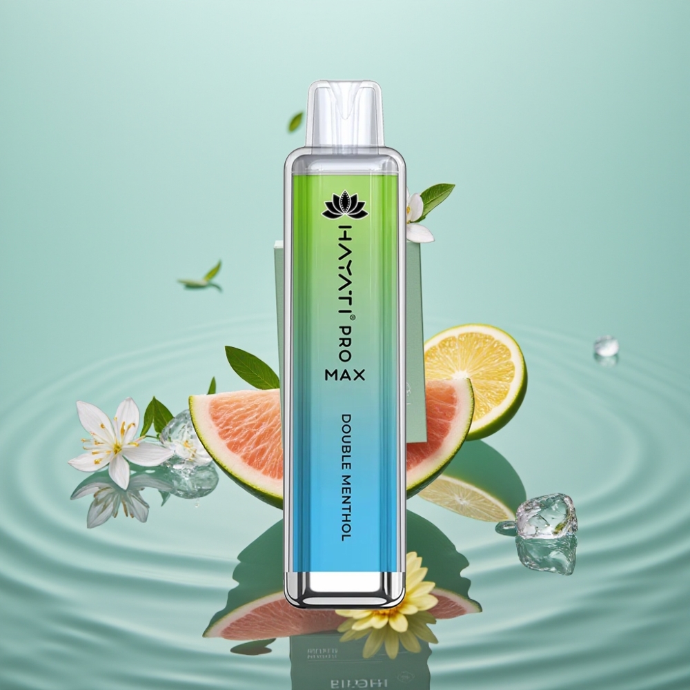 Hayati Pro Max 4000 Puffs Disposable Vape Kahekordne Menthool 1400mAh Laetav