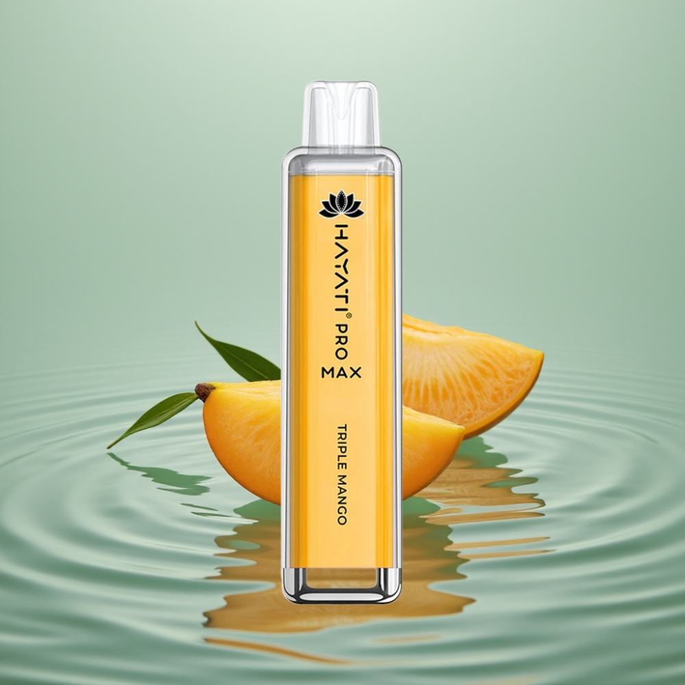 Hayati Pro Max 4000 Puffs Disposable Vape Kolmekordne Mango 1400mAh 2ml