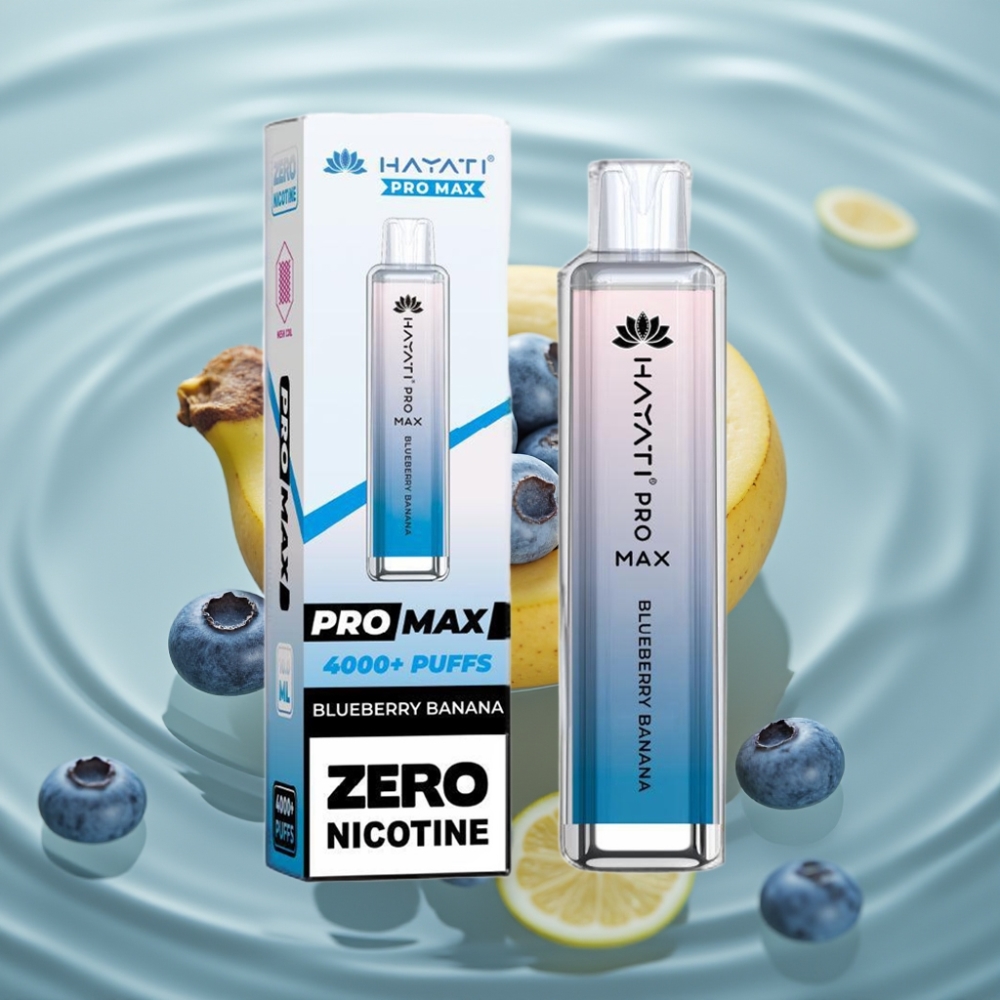 Hayati Pro Max 4000 Puffs Disposable Vape Mustikas Banaan 1400mAh 2ml
