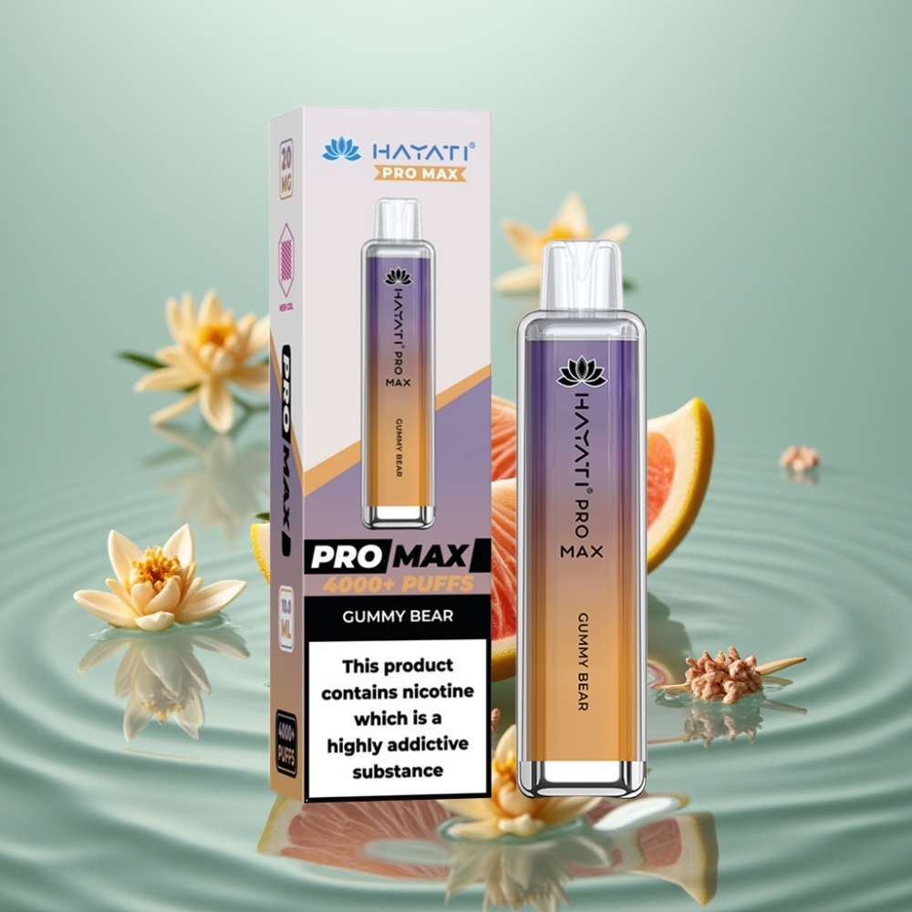 Hayati Pro Max 4000 Puffs Disposables Vape Kommi-Karu 2ml/10ml, 1400mAh