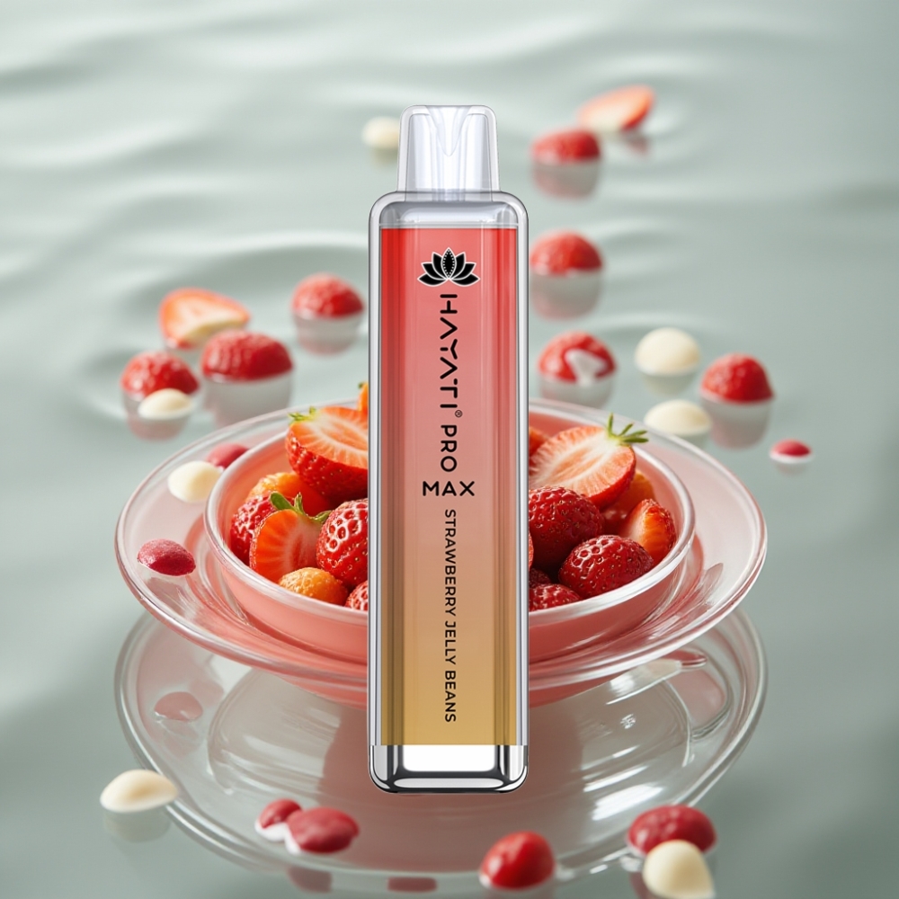 Hayati Pro Max 4000 Puhangut Lahtiselt Vape Strawberry Marmeladipätsid