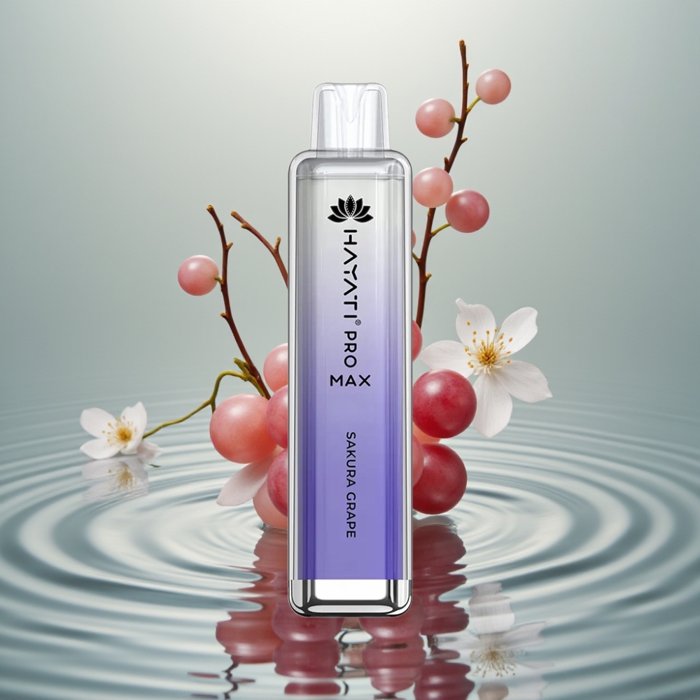 Hayati Pro Max 4000 Tõmmet Sakura Viinamari 1400mAh Laetav