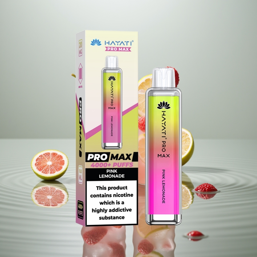 Hayati Pro Max 4000 Tilgad Disposabel Vape Roosa Sidrunimahl