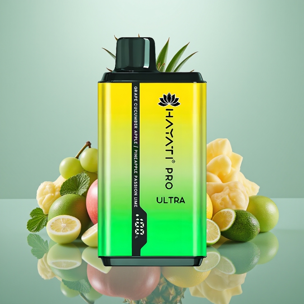 Hayati Pro Ultra 15000 Puffs 850mAh 24ml 2% Viirukurkõunananaspassioonilaim