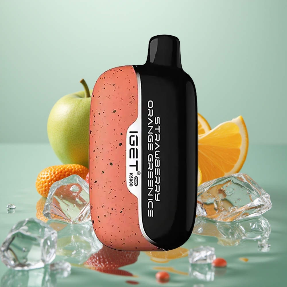 IGET Moon K5000 5000 Tõmmet Maasika Apelsin Roheline Jää PC 1.35 Ohm