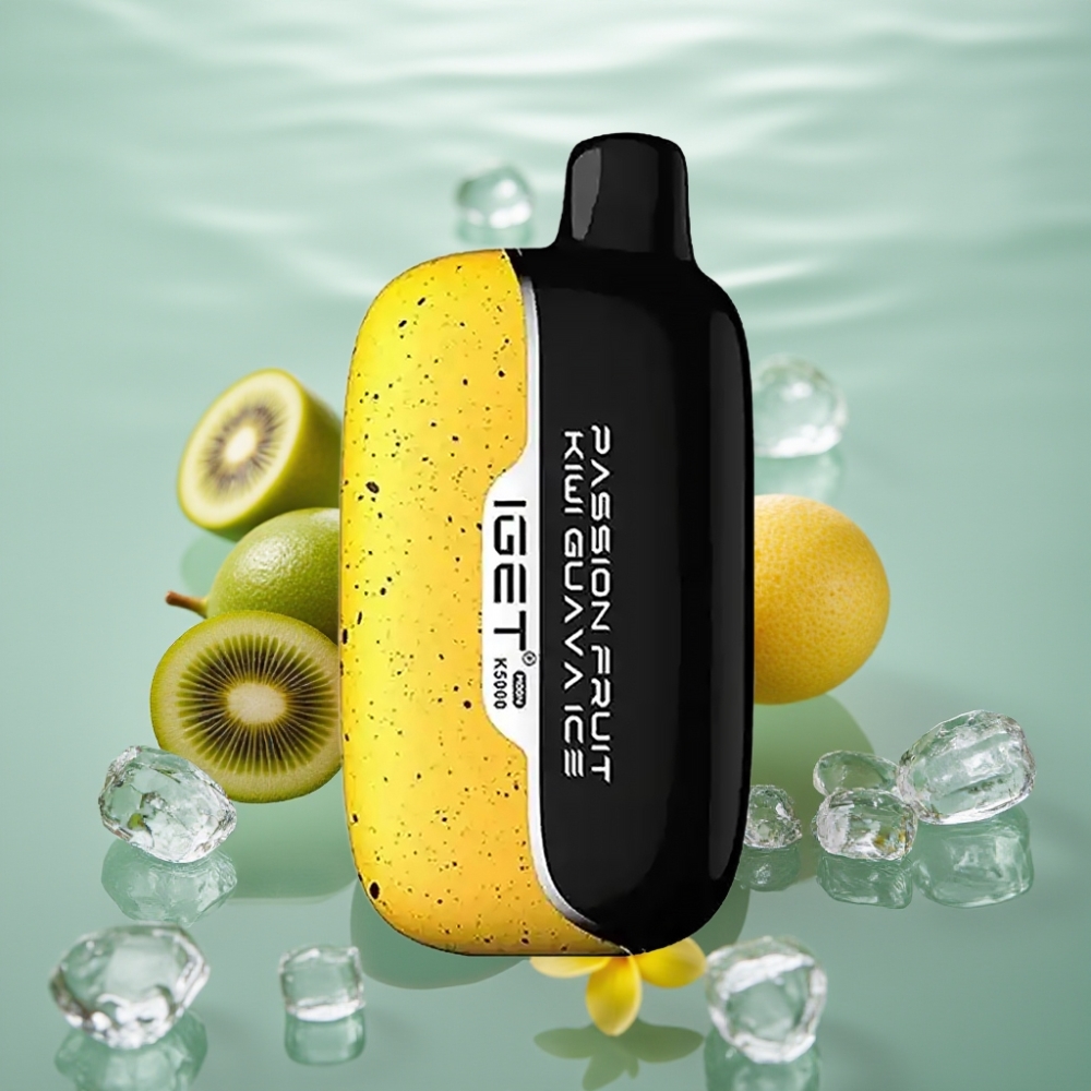 IGET Moon K5000 5000 Tõmmet Marakuja-Kiivi-Guava Jää