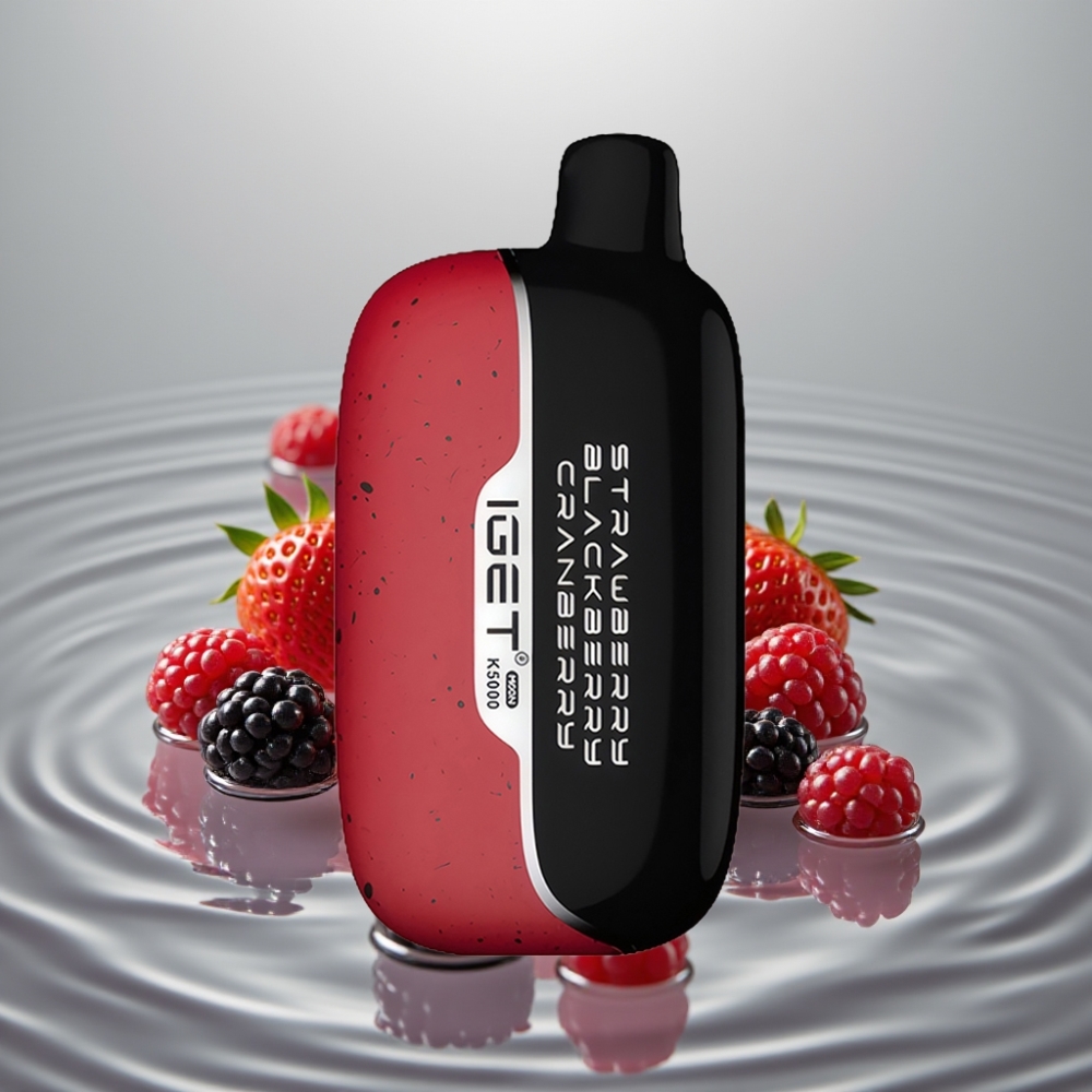 IGET Moon K5000 Puffs Maasikas Mustikas Jõhvikas 1.35 Ohm 5000 Puffs