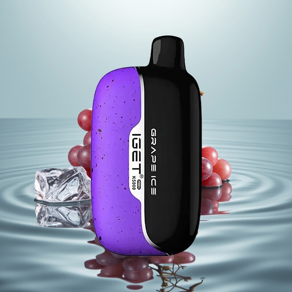 IGET Moon K5000 Suitsud 5000 Suitsetust Viinamarja-Jää PC 1.35 Ohm