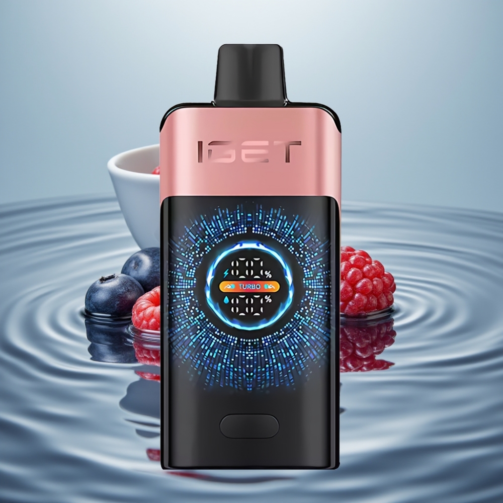 IGET ONE 12000 Puffide Disposable Vape Mustikas Vaarikas 2700mAh 0.6ohm Dual Mesh