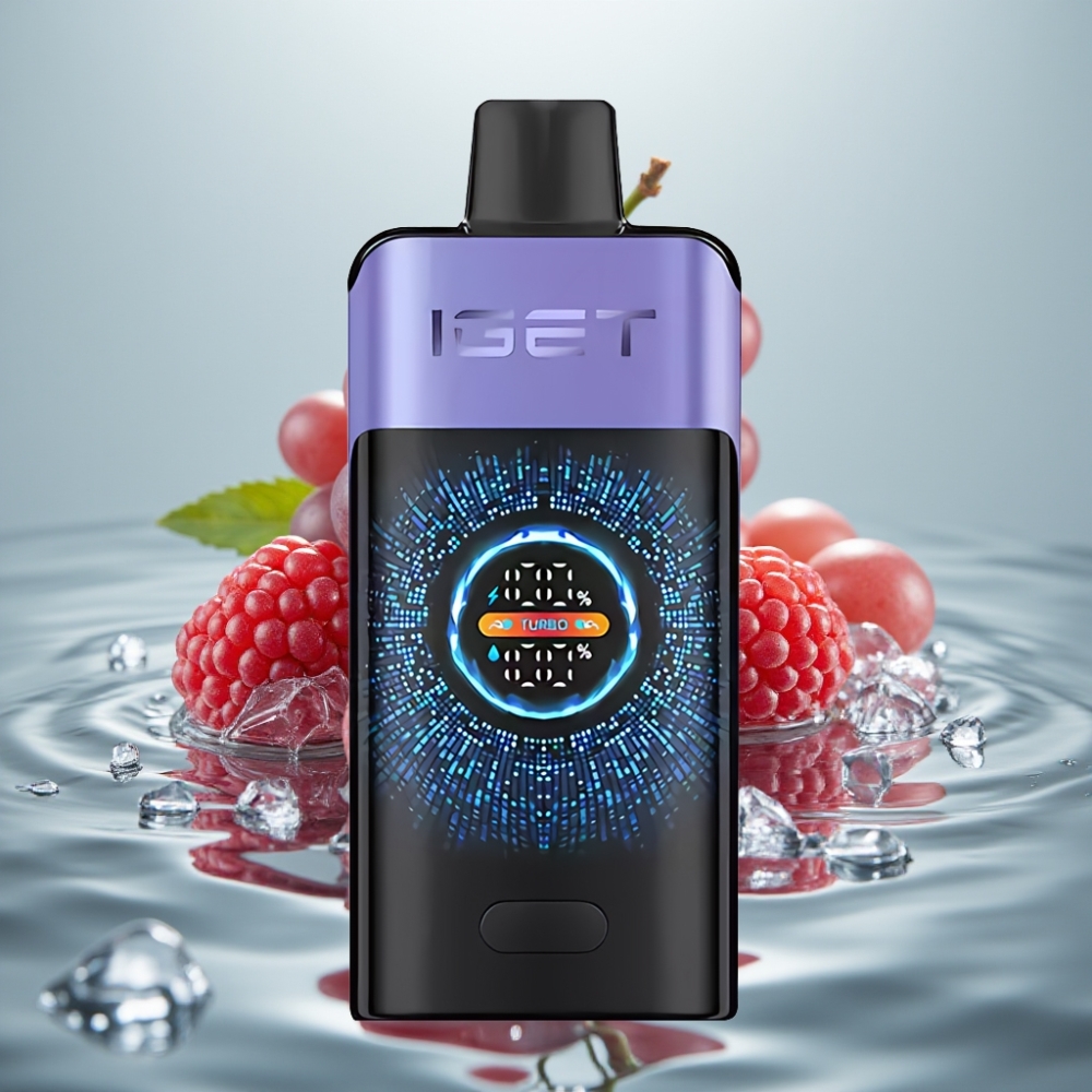 IGET ONE 12000 Puffs 2700mAh Vaarikas-Viinamarja Jää Disposable Vape