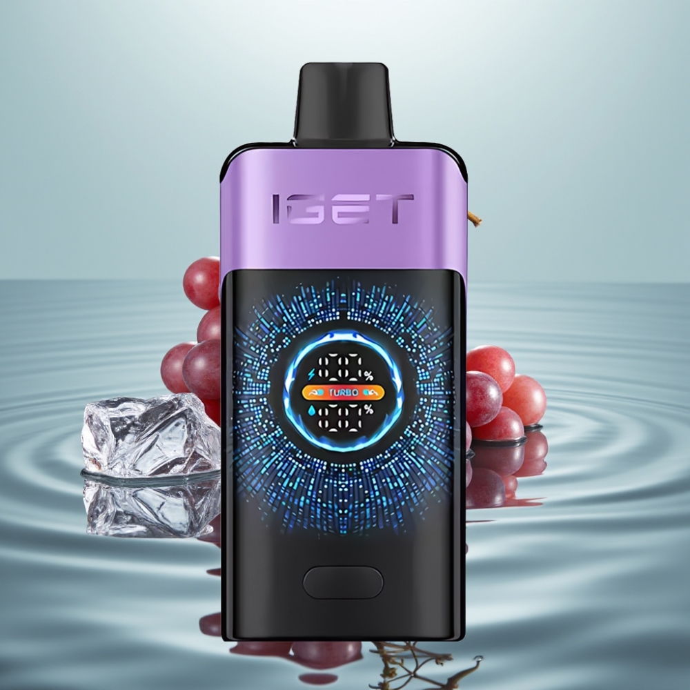 IGET ONE 12000 Puhangut (2700mAh, 0.6ohm) Viinamarja Jää Disposable Vape