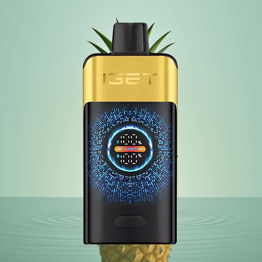 IGET ONE 12000 Puhangut Kivi-Ananass Disposable Vape 2700mAh Kõver Ekraan