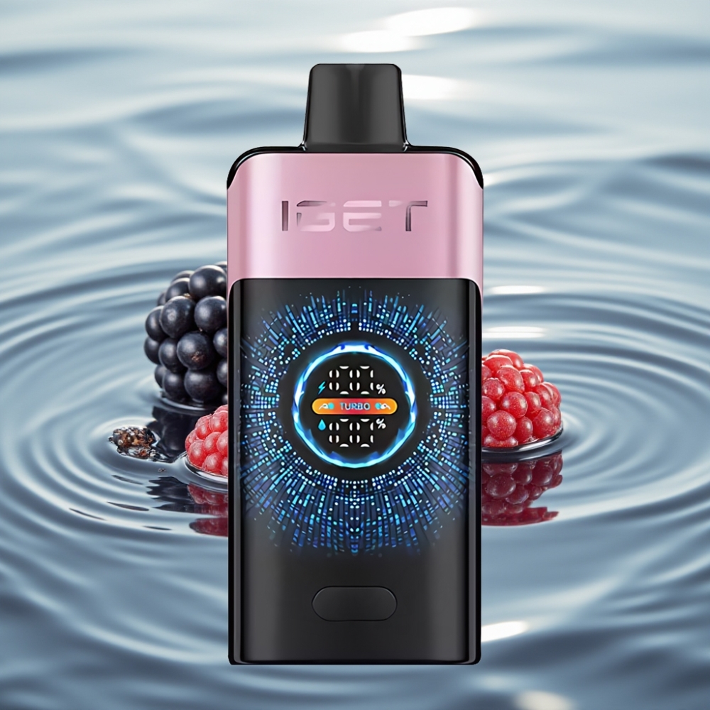 IGET ONE 12000 Puhangut Mustikas-Jää Ühekordne Vape 2700mAh Kõver Ekraan