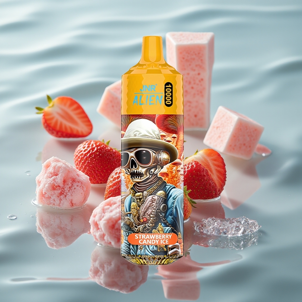 JNR Alien 10000 Põhku Maasikakommi Jää 850mAh LED