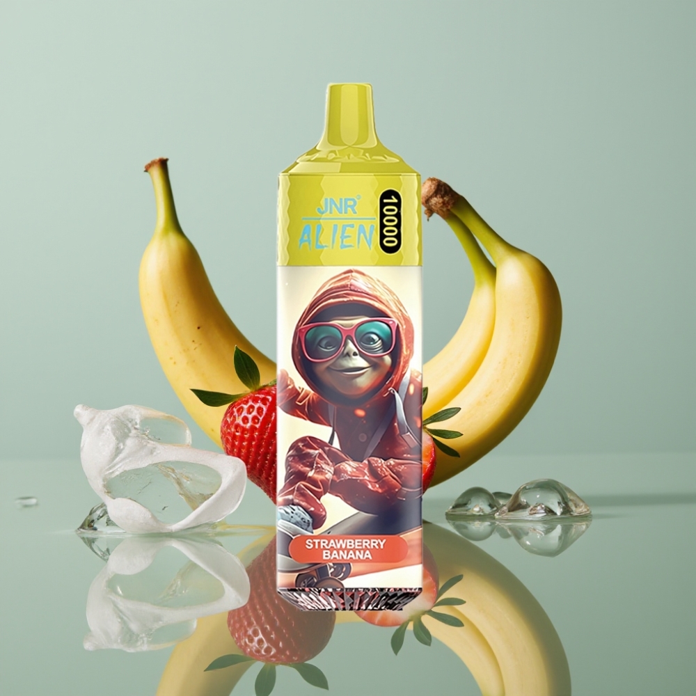 JNR Alien 10000 Põng mahl Maasikas-Banaan 850mAh Type-C RGB