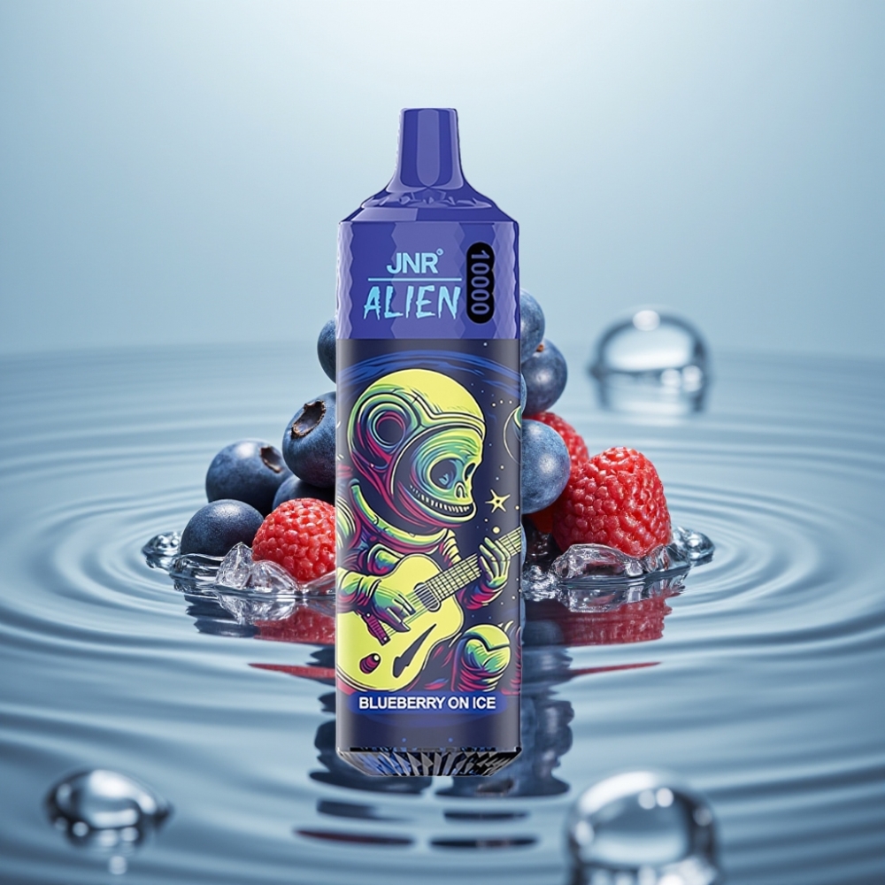 JNR Alien 10000 Puff 850mAh RGB Mustikas Jää