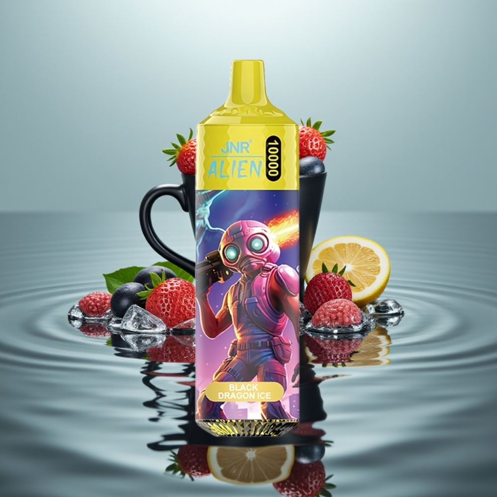 JNR Alien 10000 Puffs Must Draakon Jää 850mAh 20ml Type-C RGB