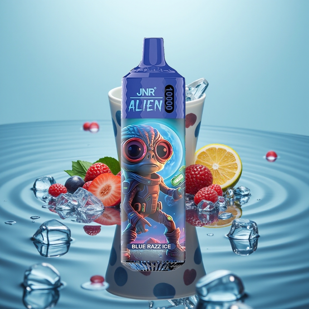 JNR Alien 10000 Suts 850mAh 20ml Sinine Razz Jää