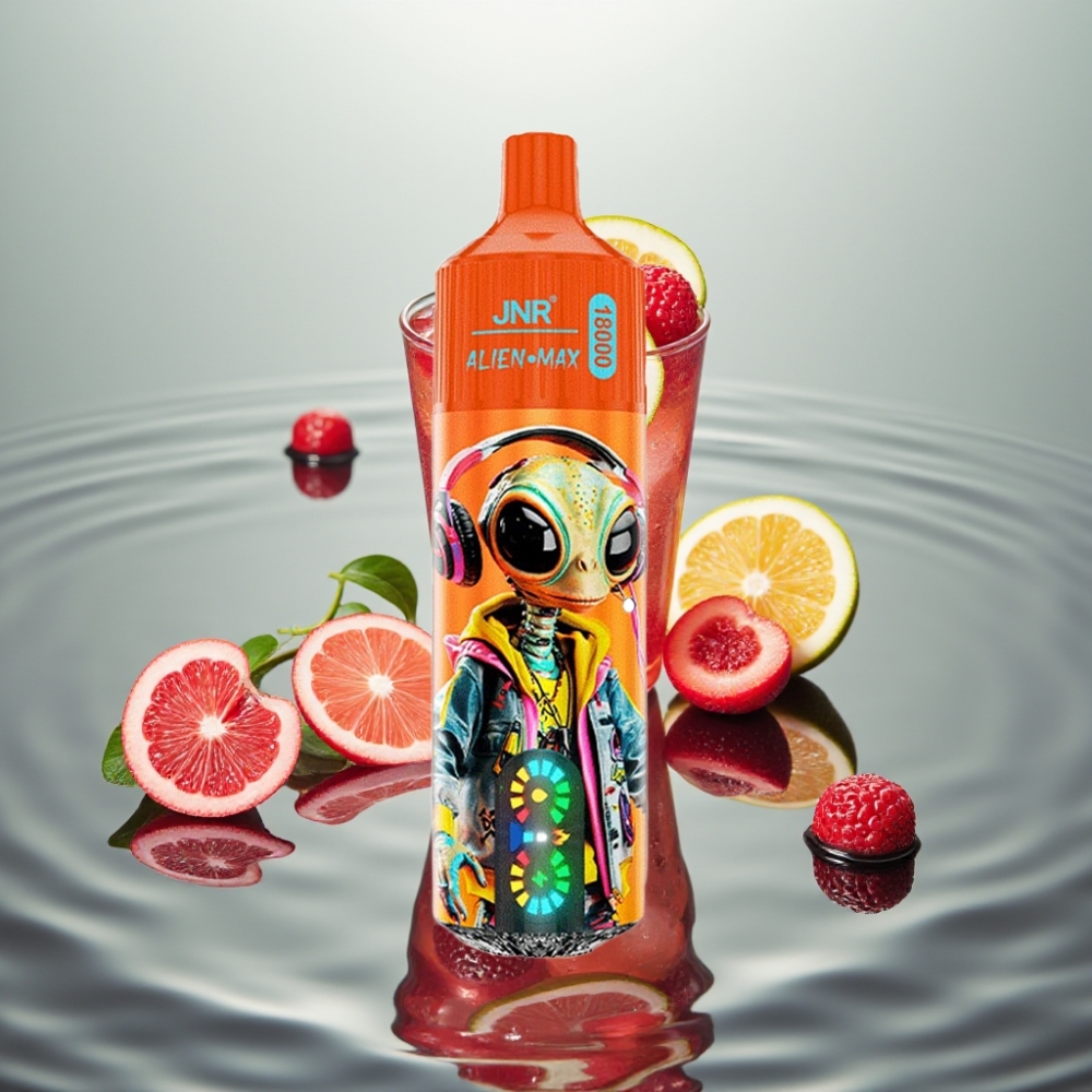 JNR Alien Max 18000 Puffs Dual Mesh 28ml Fizz Kirsikakola