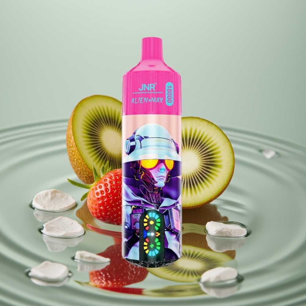 JNR Alien Max 18000 Puffs Dual Mesh Maasikas-Kiivi 28ml