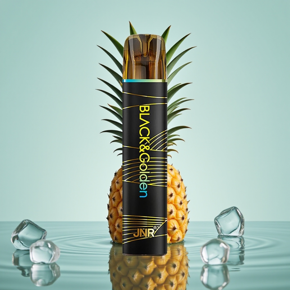 JNR Black&Golden 800 Puffs 2% Ananass-Jää 550mAh