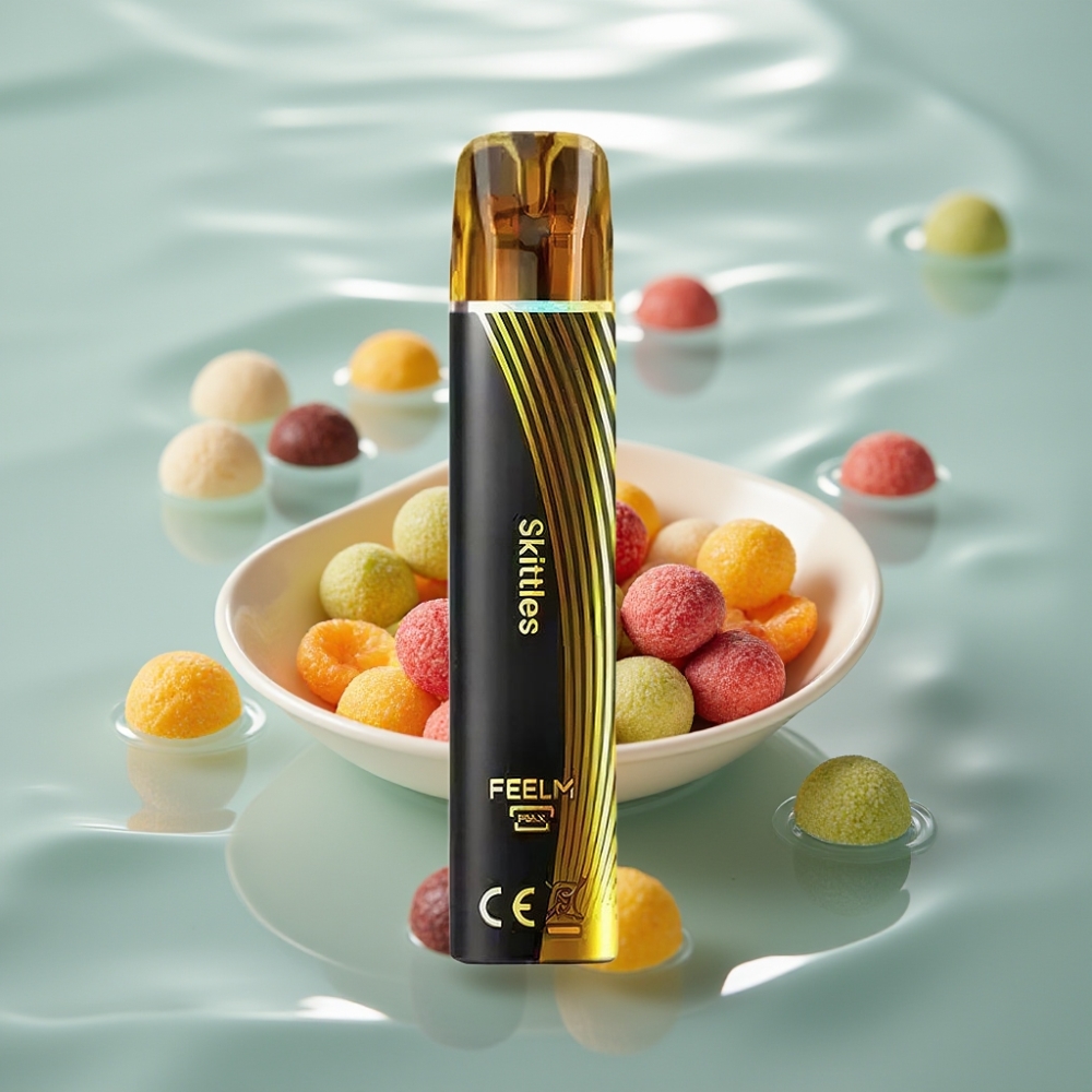 JNR Black&Golden 800 Puffs 550mAh Skittles (Martsipan)