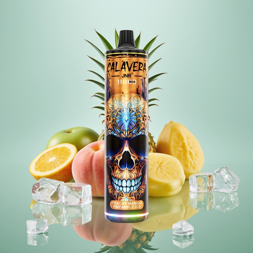 JNR Calavera 11000 Puffs 21ml 850mAh 1.0ohm Virsik Mango Ananass Jää