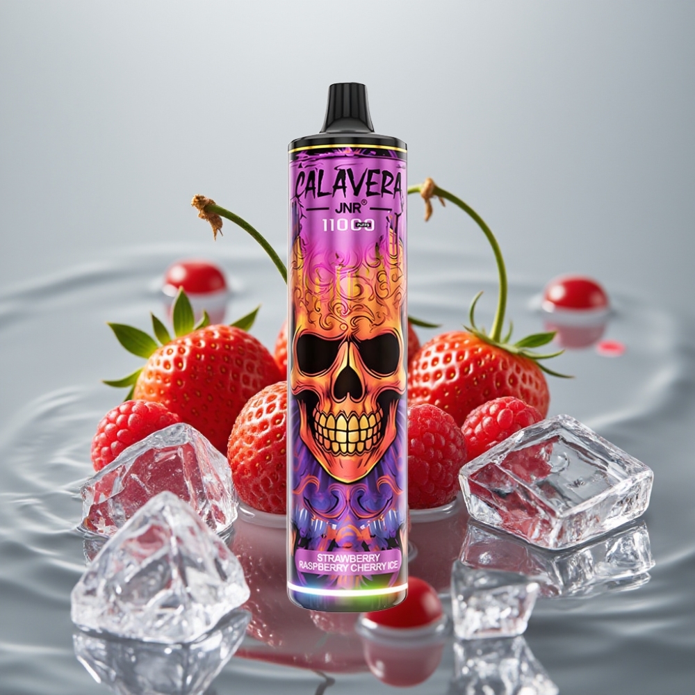 JNR Calavera 11000 Puffs Tüüp-C 850mAh Maasika Vaarikas Kirsilumi