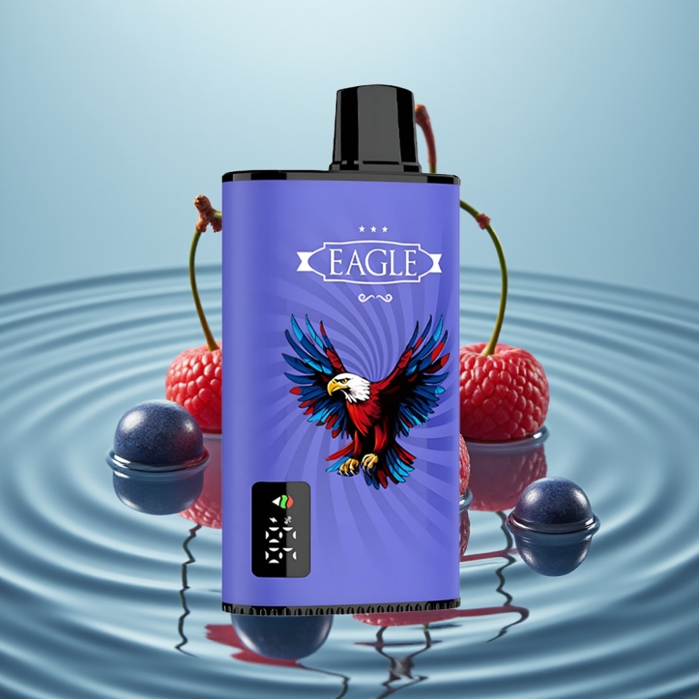 JNR EAGLE Smart 23000 Puhvetid Digitaalne Ekraan 1.0ohm Mesh Sinipunane Kirss