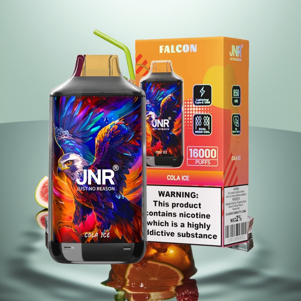JNR Falcon 16000 Puffs 850mAh 22ml Koola Jää