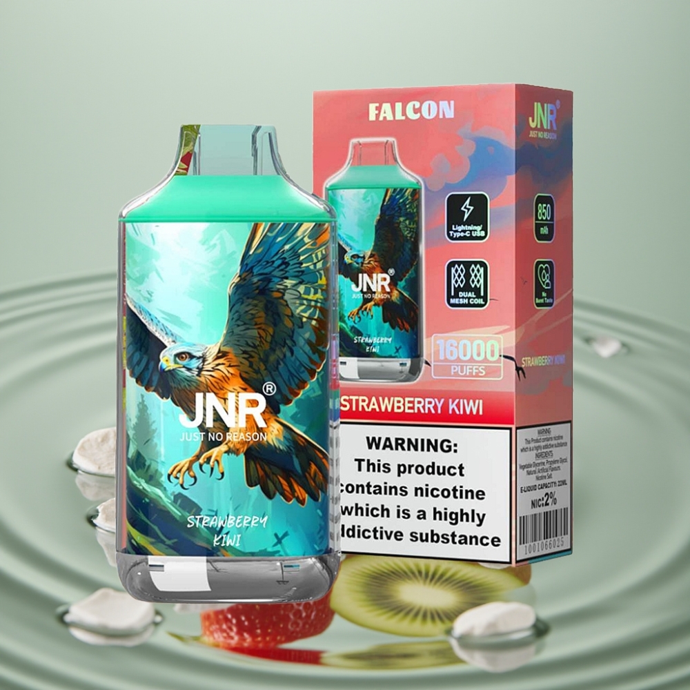 JNR Falcon 16000 Puffs 850mAh 22ml Maasikas-Kivi