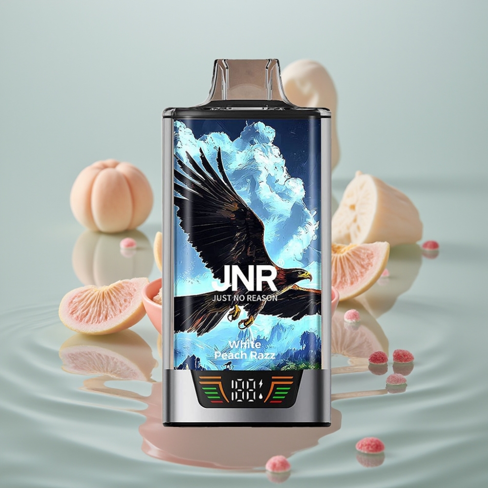 JNR Falcon Pro 28000 Kasutatav Vape 30ml 950mAh Valge Virsik Razz