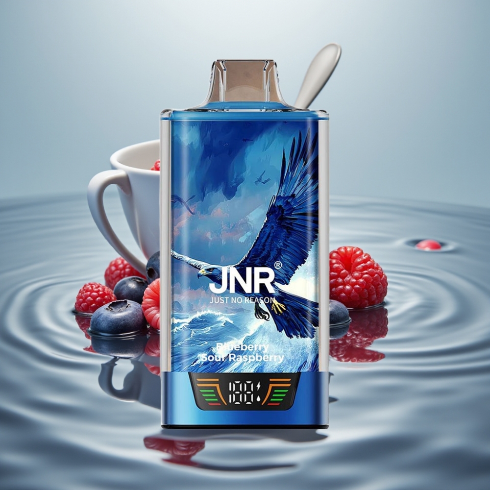 JNR Falcon Pro 28000 Must Toosiga 30ml Sinised Vaarikad