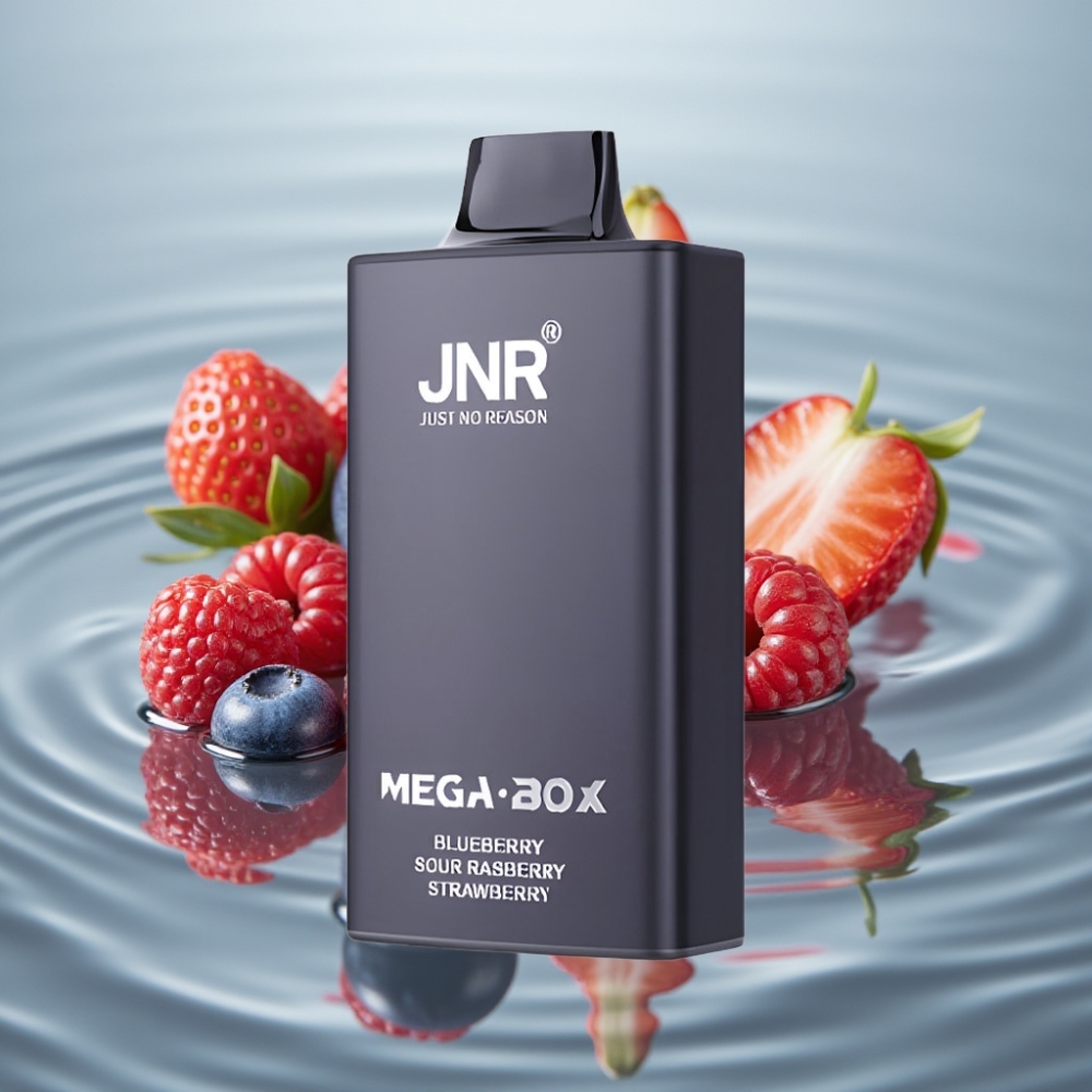 JNR Mega Box 25000 Puffi Mustikas-Hapukas-Vaarikas Tüübipaak