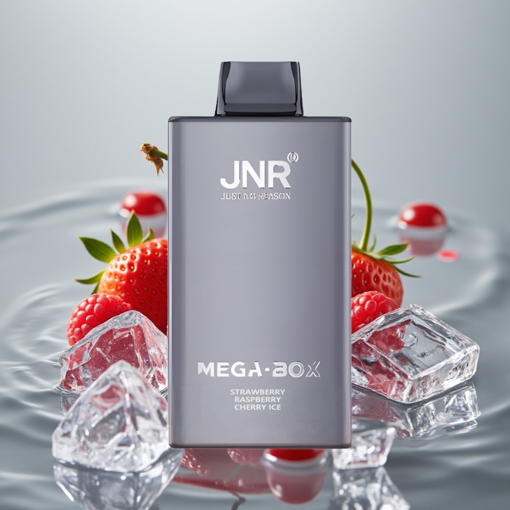 JNR Mega Box 25000 Puffs 30ml 850mAh Maasikas Vaarik Kirss Jää