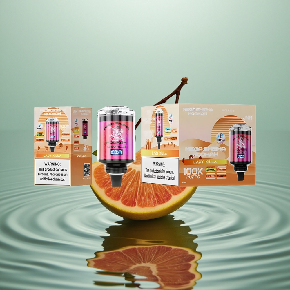 JNR Mega Shisha Hookah 100K Laidi Tapja 60ml 2200mAh