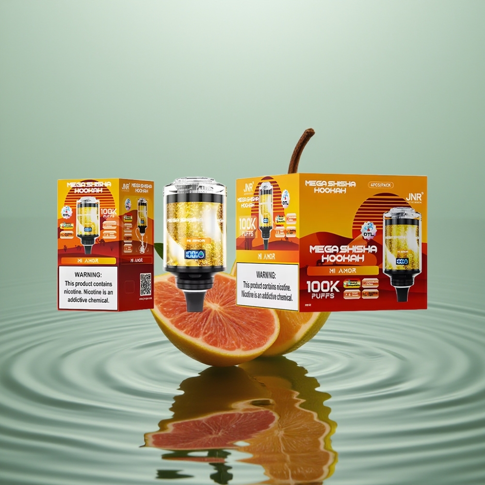 JNR Mega Shisha Hookah 100K Lauaühendus Mi Amor 60ml 2200mAh
