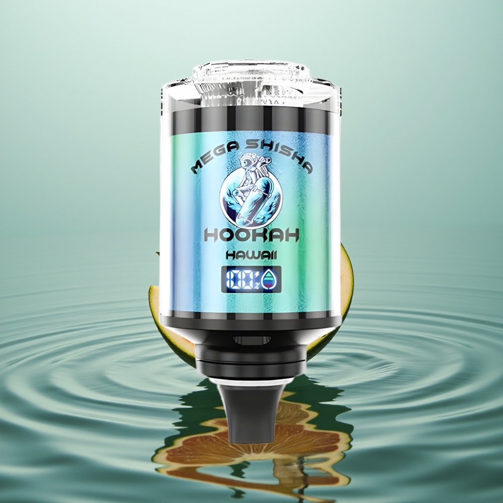JNR Mega Shisha Hookah 100K Lauaühilduvus Hawaii 60ml 2200mAh