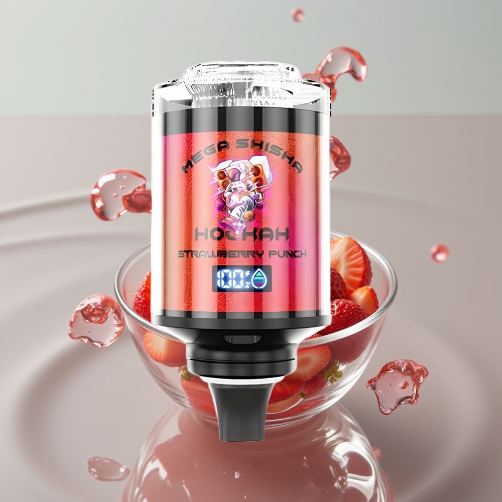 JNR Mega Shisha Hookah 100K Lauaühilduvus Maasika Punsch