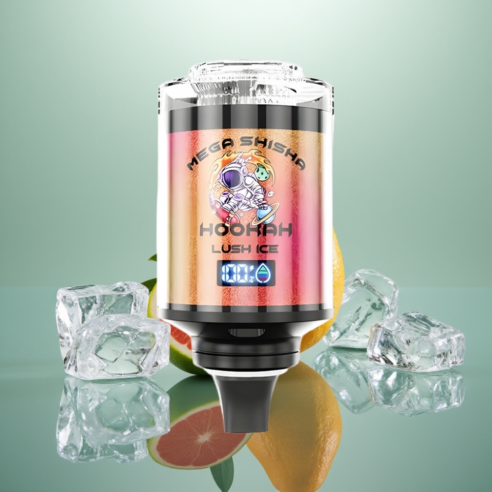 JNR Mega Shisha Hookah 100K Lauakompatiibel 60ml Lõhnav Jää