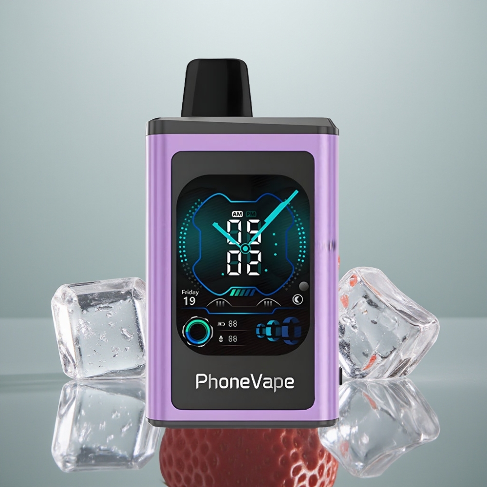 JNR PhoneVape 30000 tossu Reguleeritav õhuvool Maasikajää