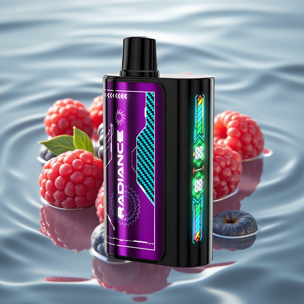 JNR Radiance 31000 Puffs 28ml Mustikas Hapukas Vaarikas Tüüp-C Laadimine