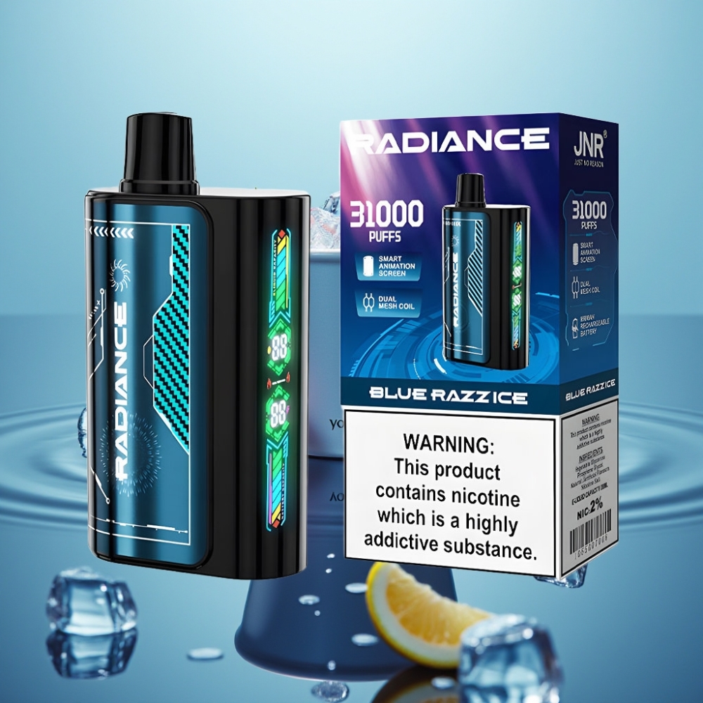 JNR Radiance 31000 Puffs 28ml Sinine Sõstar-Jää Dual Mesh