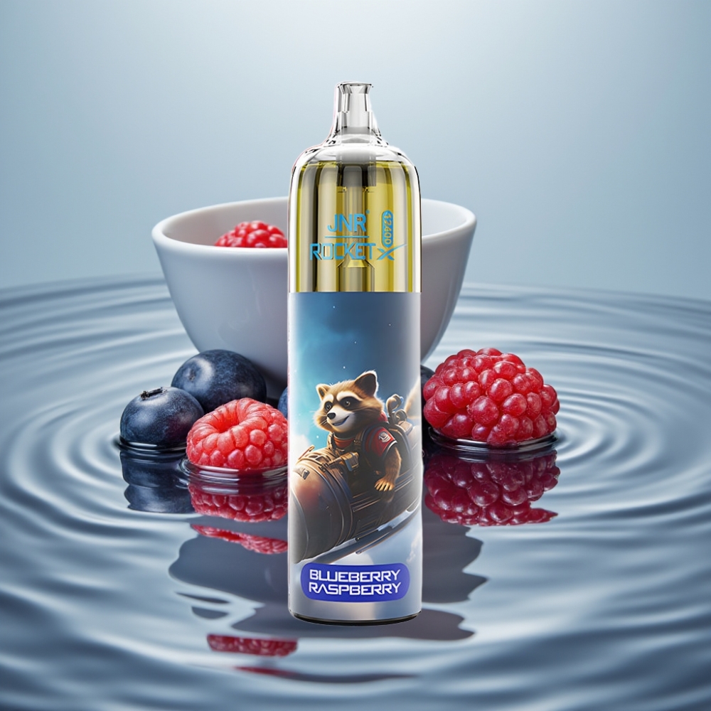 JNR Rocket-X 12400 Soodsad Puhud, Reguleeritav Õhuvool, 850mAh, Mustik-Vaarikas